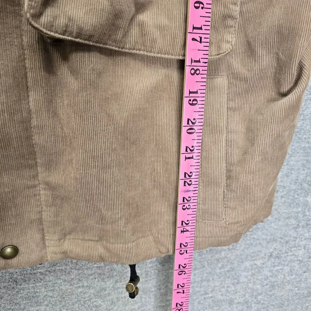 BANANA REPUBLIC LOOSE-FIT CORDUROY UTILITY JACKET, SIZE S